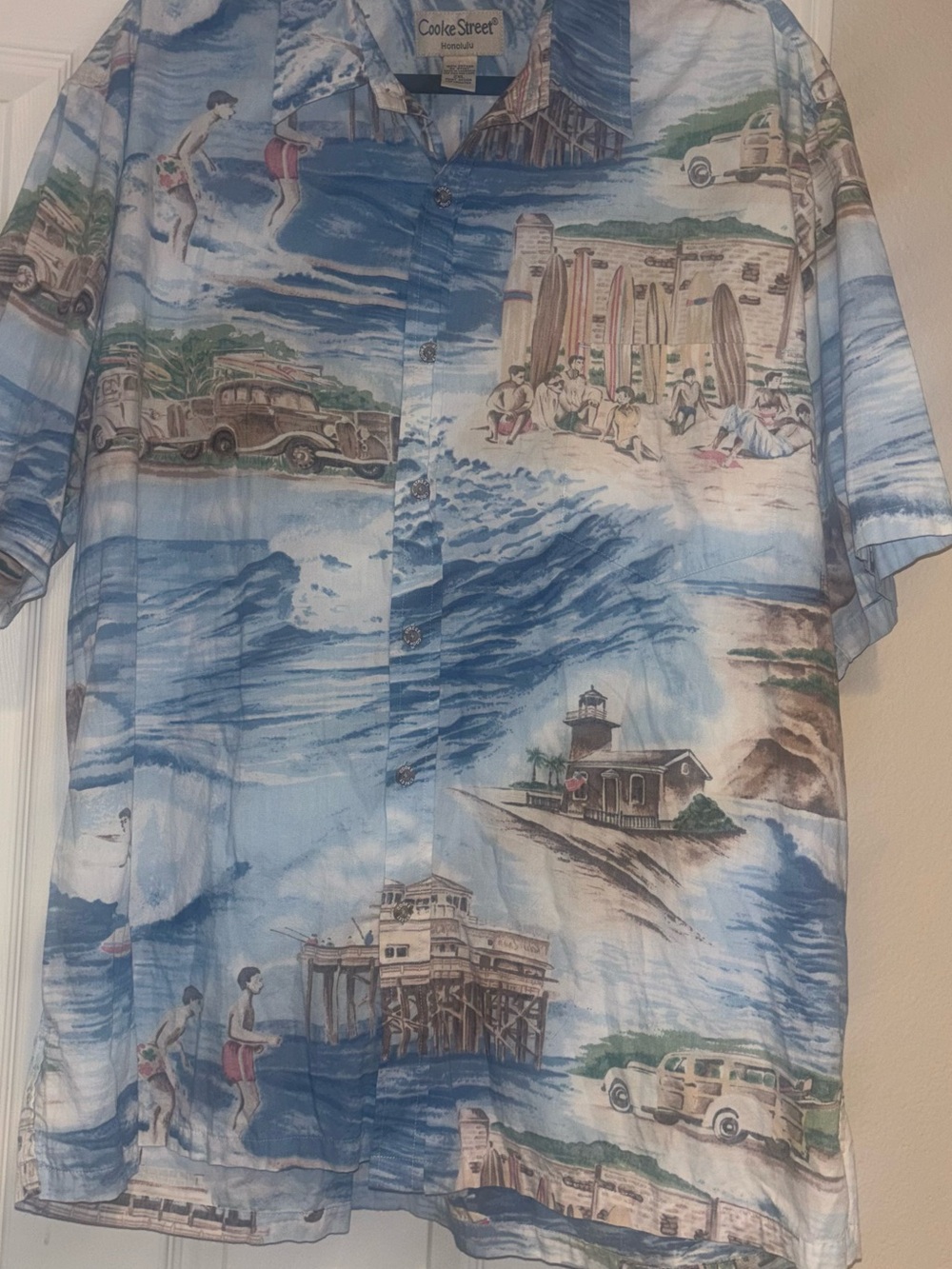 Cooke Street Honolulu Hawaiian Print Short-Sleeve Shirt 2X